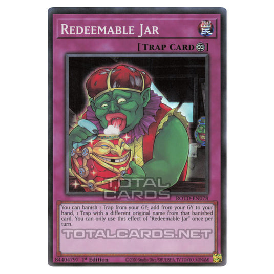 Yu-Gi-Oh! - Rise of the Duelist - Redeemable Jar (Super Rare) ROTD-EN078