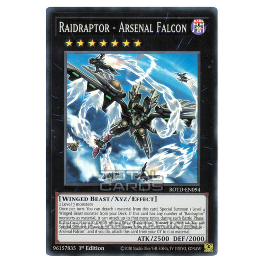 Yu-Gi-Oh! - Rise of the Duelist - Raidraptor - Arsenal Falcon (Super Rare) ROTD-EN094