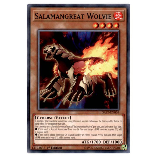 Yu-Gi-Oh! - Savage Strike - Salamangreat Wolvie (Common) SAST-EN003