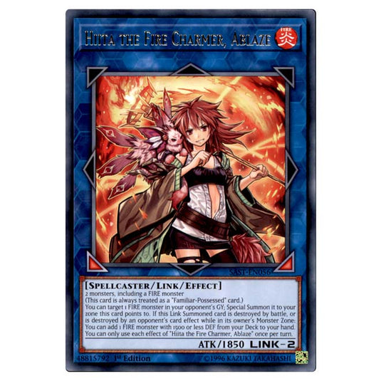 Yu-Gi-Oh! - Savage Strike - Hiita the Fire Charmer, Ablaze (Rare) SAST-EN056