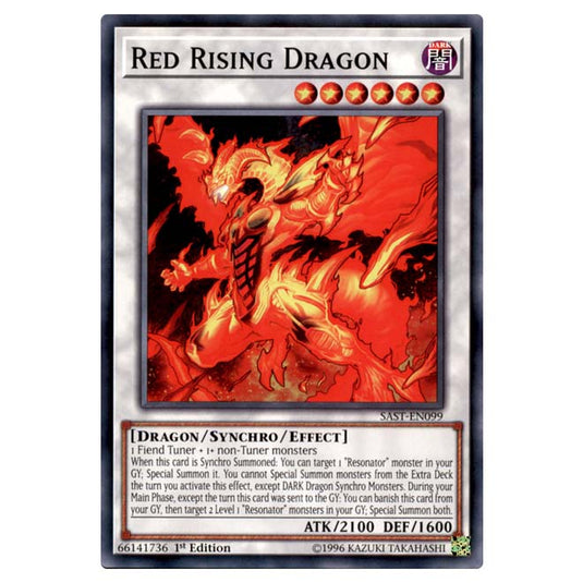 Yu-Gi-Oh! - Savage Strike - Red Rising Dragon (Common) SAST-EN099