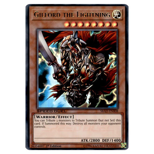 Yu-Gi-Oh! - Attack from the Deep - Gilford the Lightning (Ultra Rare) SBAD-EN008