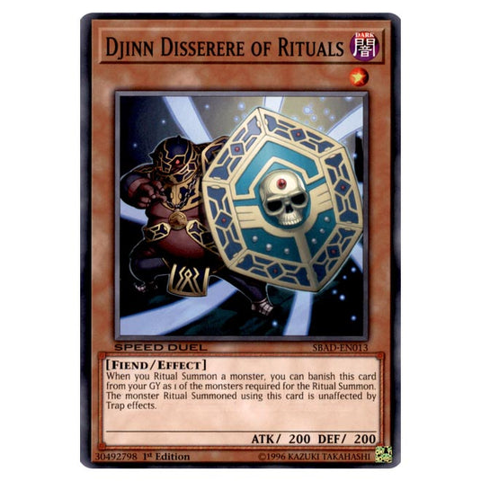 Yu-Gi-Oh! - Attack from the Deep - Djinn Disserere of Rituals (Common) SBAD-EN013