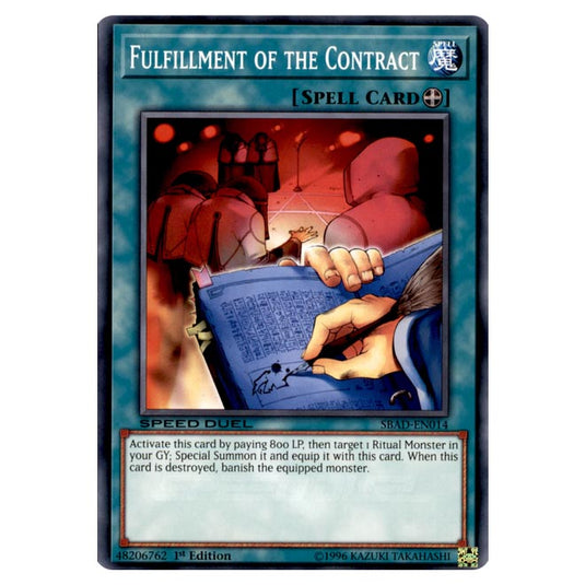 Yu-Gi-Oh! - Attack from the Deep - Fulfillment of the Contract (Common) SBAD-EN014