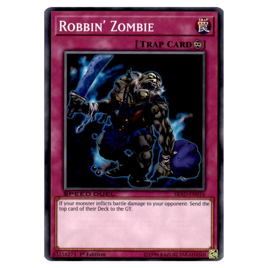 Yu-Gi-Oh! - Attack from the Deep - Robbin&#039; Zombie (Common) SBAD-EN016