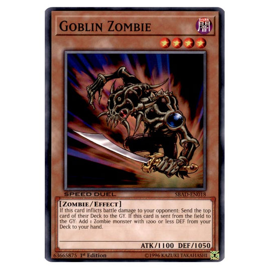 Yu-Gi-Oh! - Attack from the Deep - Goblin Zombie (Common) SBAD-EN018