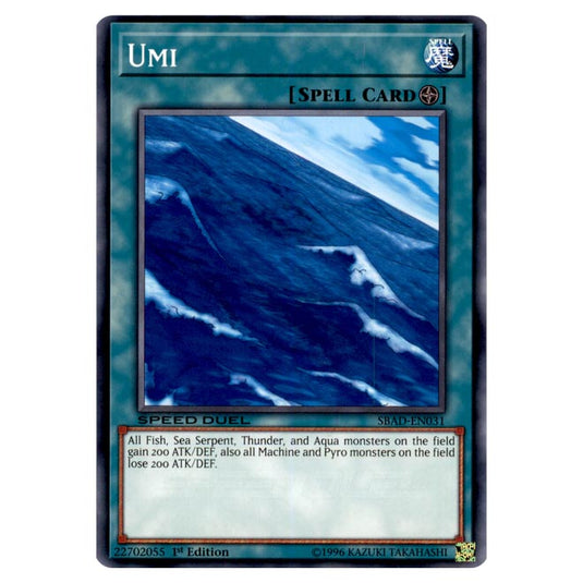 Yu-Gi-Oh! - Attack from the Deep - Umi (Common) SBAD-EN031