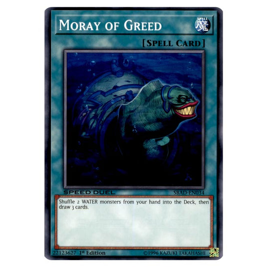 Yu-Gi-Oh! - Attack from the Deep - Moray of Greed (Common) SBAD-EN034