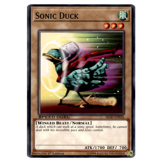 Yu-Gi-Oh! - Attack from the Deep - Sonic Duck (Common) SBAD-EN036