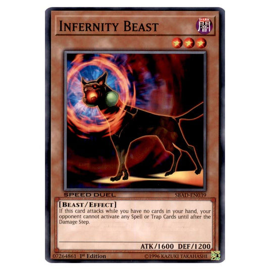 Yu-Gi-Oh! - Attack from the Deep - Infernity Beast (Common) SBAD-EN039