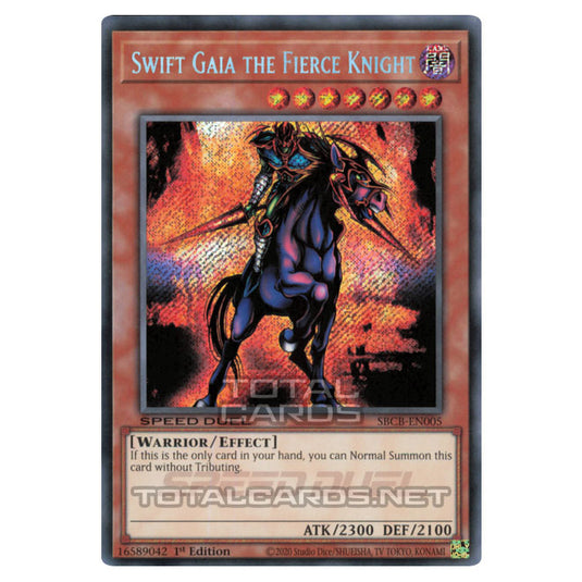 Yu-Gi-Oh! - Speed Duel: Battle City Box - Swift Gaia the Fierce Knight (Secret Rare) SBCB-EN005S