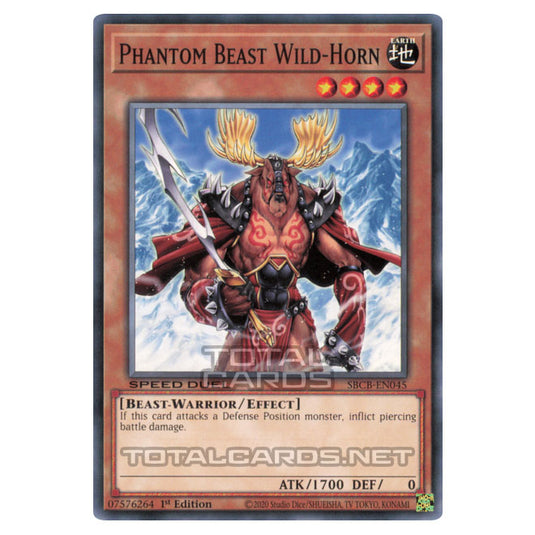 Yu-Gi-Oh! - Speed Duel: Battle City Box - Phantom Beast Wild-Horn (Common) SBCB-EN045