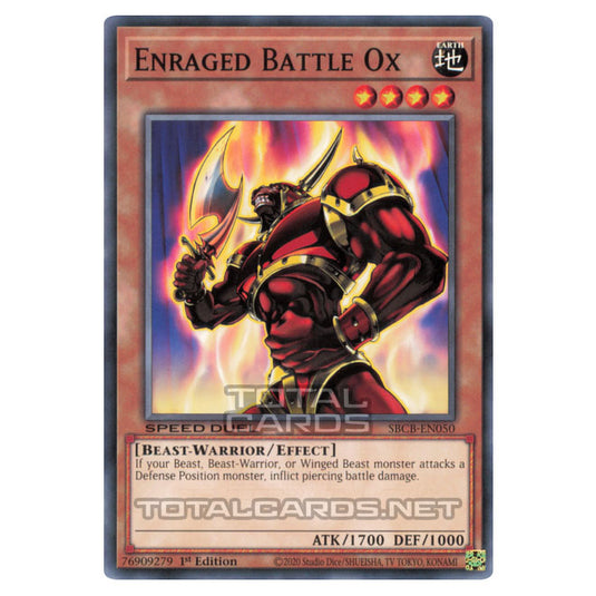 Yu-Gi-Oh! - Speed Duel: Battle City Box - Enraged Battle Ox (Common) SBCB-EN050