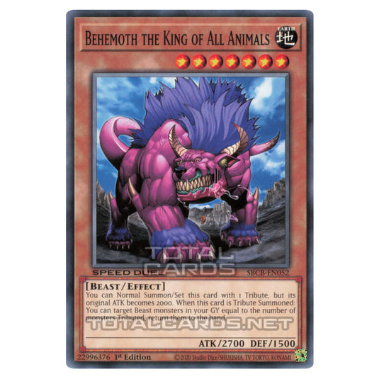 Yu-Gi-Oh! - Speed Duel: Battle City Box - Behemoth the King of All Animals (Common) SBCB-EN052