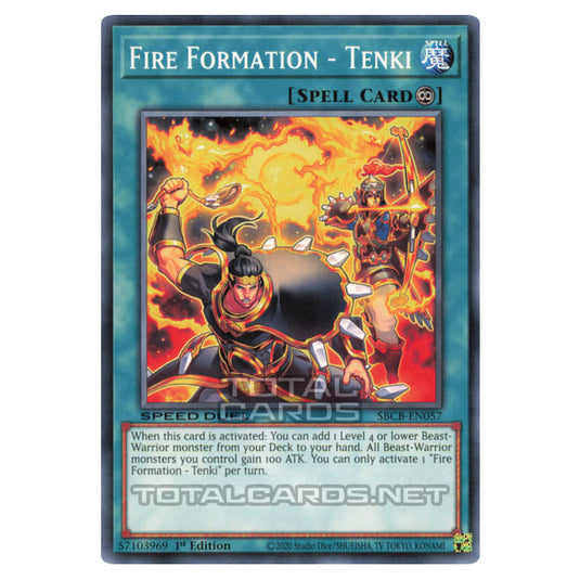 Yu-Gi-Oh! - Speed Duel: Battle City Box - Fire Formation - Tenki (Common) SBCB-EN057