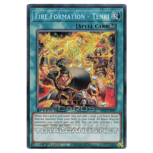 Yu-Gi-Oh! - Speed Duel: Battle City Box - Fire Formation - Tenki (Secret Rare) SBCB-EN057S