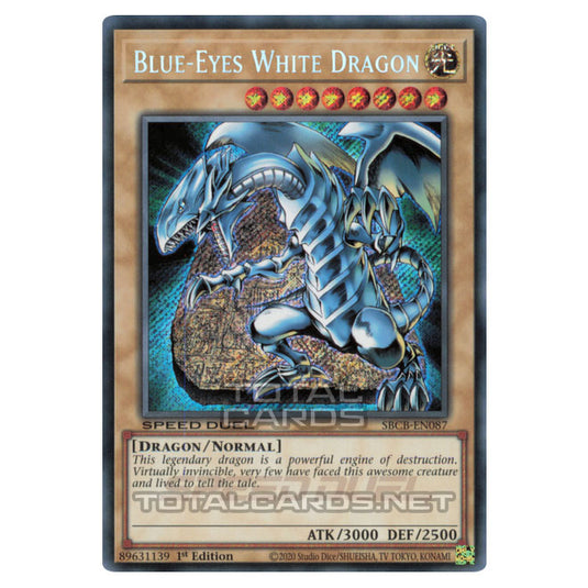 Yu-Gi-Oh! - Speed Duel: Battle City Box - Blue-Eyes White Dragon (Secret Rare) SBCB-EN087S