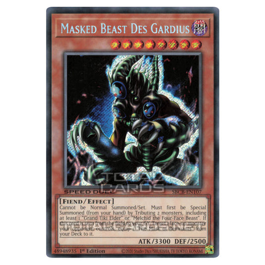 Yu-Gi-Oh! - Speed Duel: Battle City Box - Masked Beast Des Gardius (Secret Rare) SBCB-EN107S