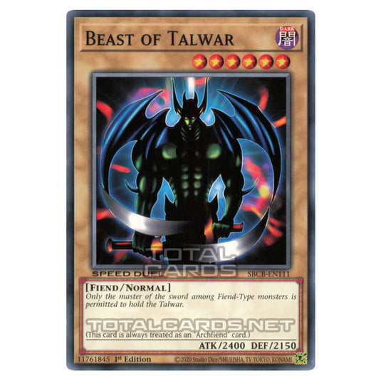 Yu-Gi-Oh! - Speed Duel: Battle City Box - Beast of Talwar (Common) SBCB-EN111