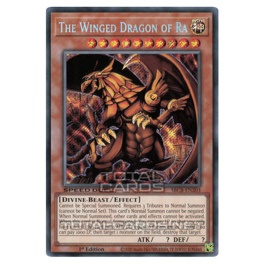 Yu-Gi-Oh! - Speed Duel: Battle City Box - The Winged Dragon of Ra (Secret Rare) SBCB-EN203S