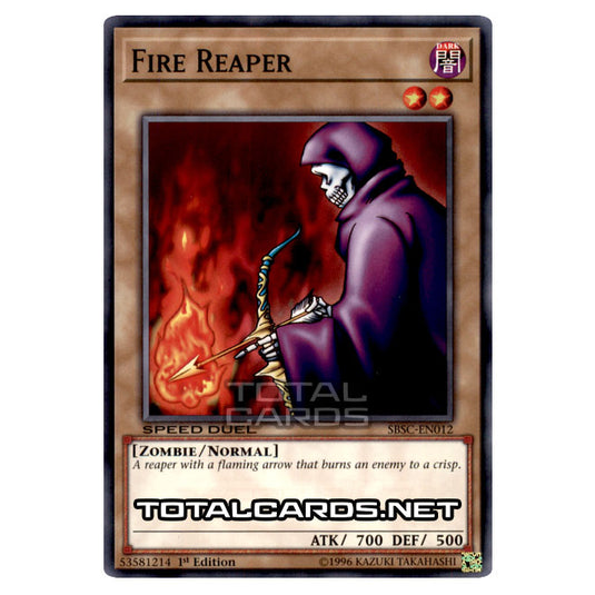 Yu-Gi-Oh! - Speed Duel: Scars of Battle - Fire Reaper (Common) SBSC-EN Yu-Gi-Oh! - Speed Duel: Scars of Battle - Fire Reaper (Common) SBSC-EN