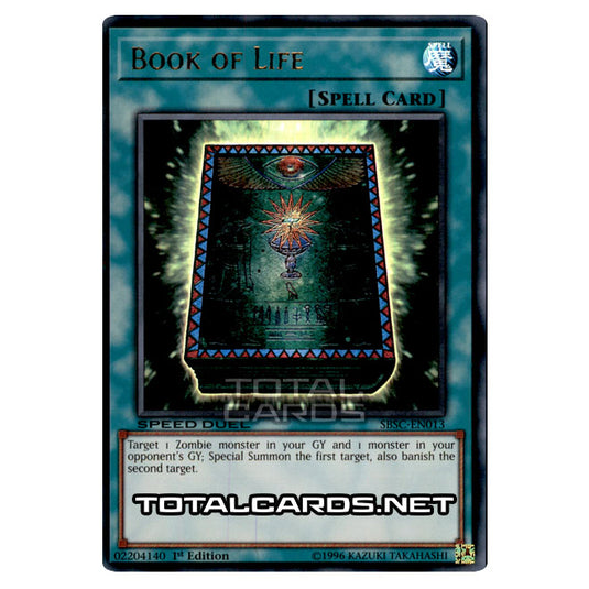 Yu-Gi-Oh! - Speed Duel: Scars of Battle - Book of Life (Ultra Rare) SBSC-EN013