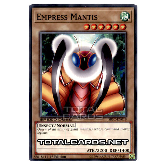 Yu-Gi-Oh! - Speed Duel: Scars of Battle - Empress Mantis (Common) SBSC-EN019