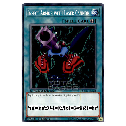 Yu-Gi-Oh! - Speed Duel: Scars of Battle - Insect Armor with Laser Cannon (Common) SBSC-EN021