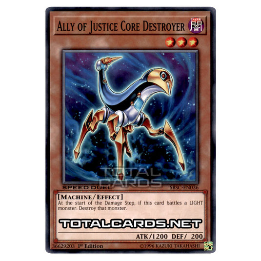 Yu-Gi-Oh! - Speed Duel: Scars of Battle - Ally of Justice Core Destroyer (Common) SBSC-EN036