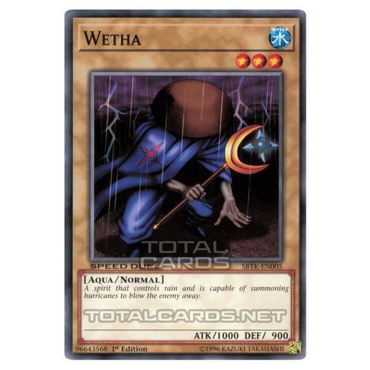 Yu-Gi-Oh! - Speed Duels: Trials of the Kingdom - Wetha (Common) SBTK-EN005 Yu-Gi-Oh! - Speed Duels: Trials of the Kingdom - Wetha (Common) SBTK-EN005