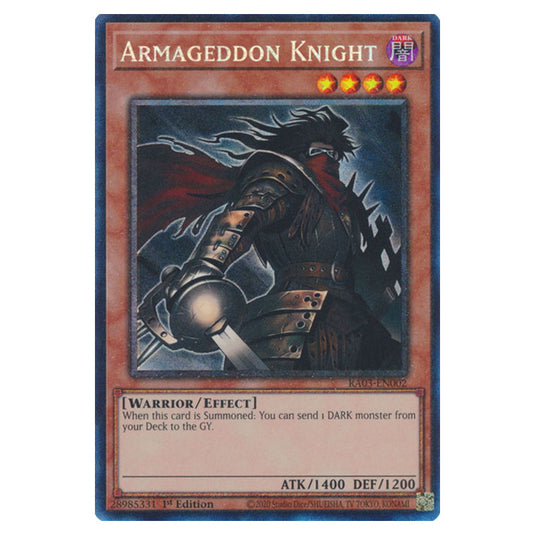 Yu-Gi-Oh! - Quarter Century Bonanza - Armageddon Knight (Collectors Rare) RA03-EN002