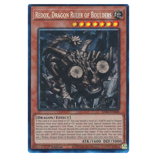 Yu-Gi-Oh! - Quarter Century Bonanza - Redox, Dragon Ruler of Boulders (Collectors Rare) RA03-EN008