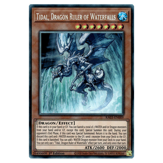 Yu-Gi-Oh! - Quarter Century Bonanza - Tidal, Dragon Ruler of Waterfalls (Collectors Rare) RA03-EN009