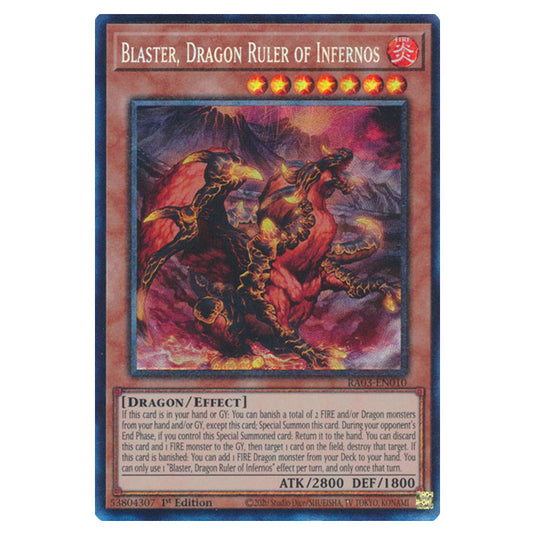 Yu-Gi-Oh! - Quarter Century Bonanza - Blaster, Dragon Ruler of Infernos (Collectors Rare) RA03-EN010