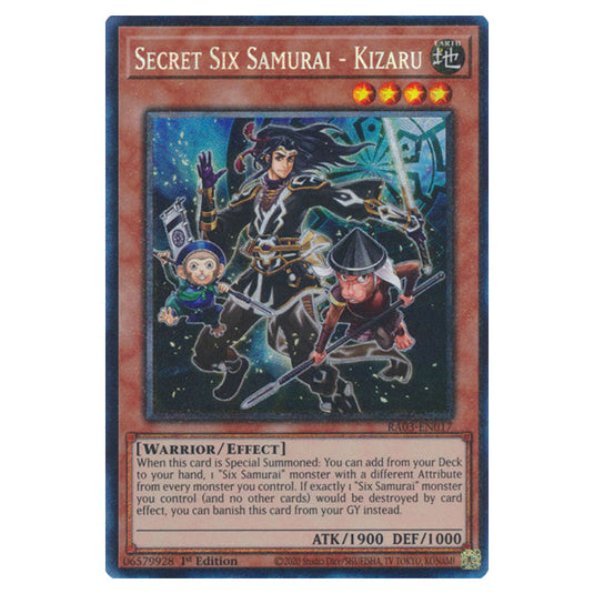 Yu-Gi-Oh! - Quarter Century Bonanza - Secret Six Samurai - Kizaru (Collectors Rare) RA03-EN017
