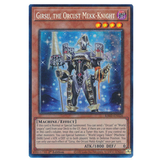 Yu-Gi-Oh! - Quarter Century Bonanza - Girsu, the Orcust Mekk-Knight (Collectors Rare) RA03-EN026