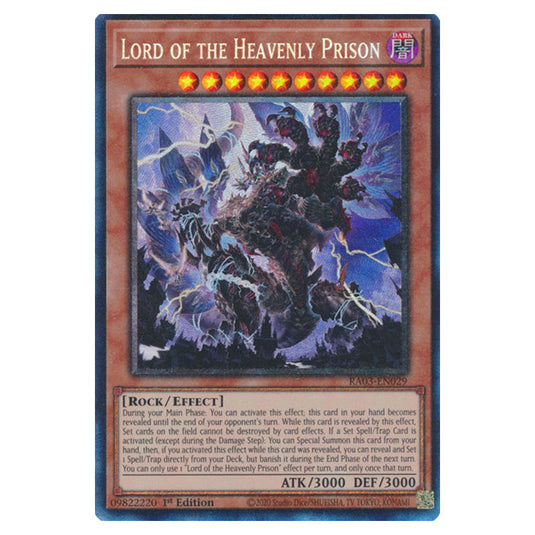 Yu-Gi-Oh! - Quarter Century Bonanza - Lord of the Heavenly Prison (Collectors Rare) RA03-EN029
