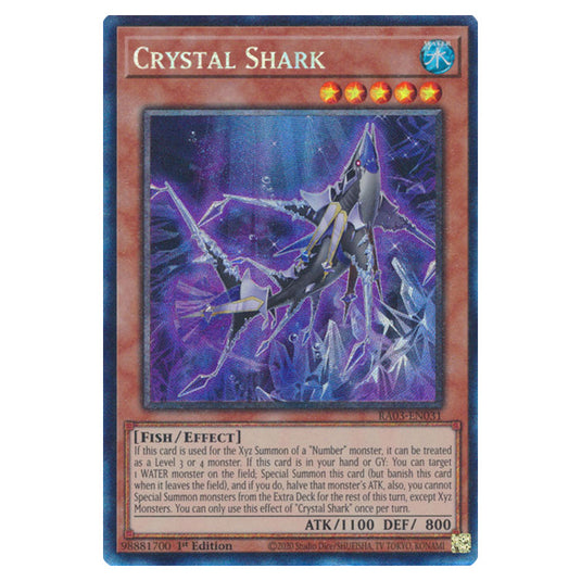 Yu-Gi-Oh! - Quarter Century Bonanza - Crystal Shark (Collectors Rare) RA03-EN031