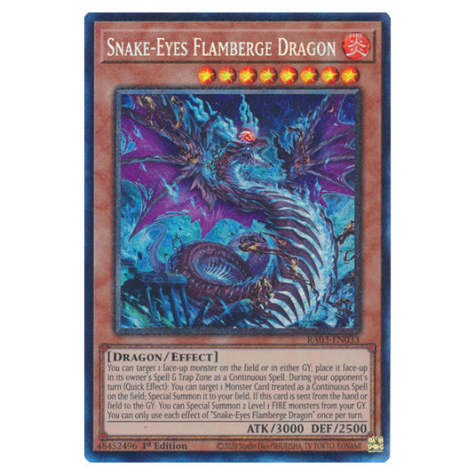 Yu-Gi-Oh! - Quarter Century Bonanza - Snake-Eyes Flamberge Dragon (Collectors Rare) RA03-EN033