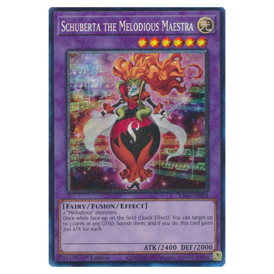 Yu-Gi-Oh! - Quarter Century Bonanza - Schuberta the Melodious Maestra (Collectors Rare) RA03-EN034