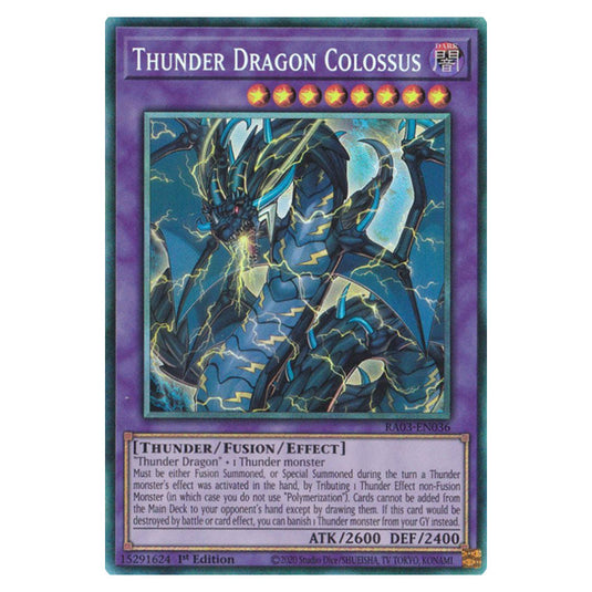 Yu-Gi-Oh! - Quarter Century Bonanza - Thunder Dragon Colossus (Collectors Rare) RA03-EN036