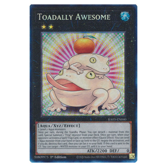 Yu-Gi-Oh! - Quarter Century Bonanza - Toadally Awesome (Collectors Rare) RA03-EN040