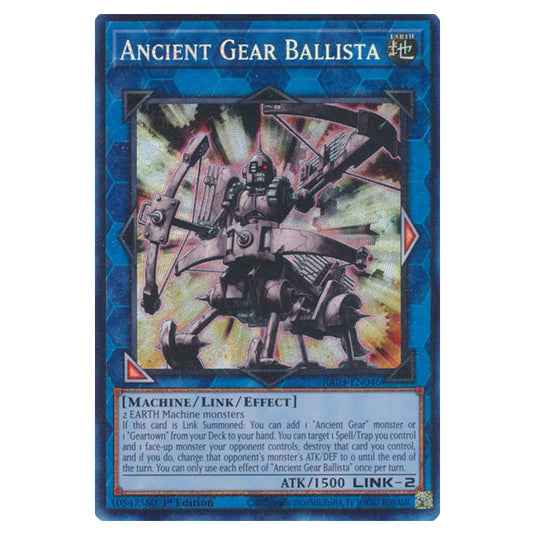 Yu-Gi-Oh! - Quarter Century Bonanza - Ancient Gear Ballista (Collectors Rare) RA03-EN046