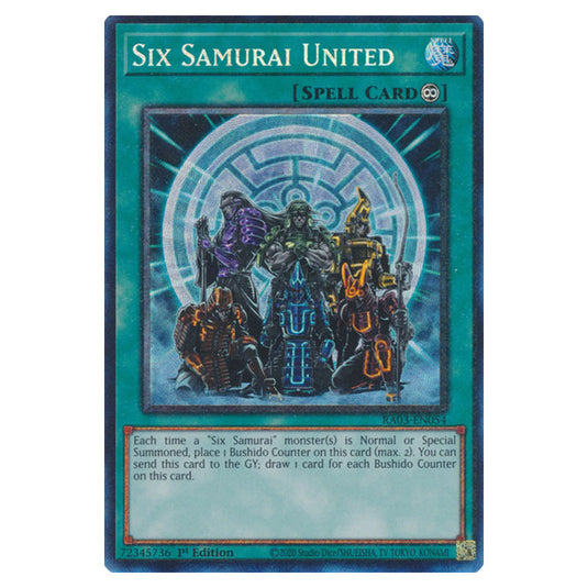 Yu-Gi-Oh! - Quarter Century Bonanza - Six Samurai United (Collectors Rare) RA03-EN054