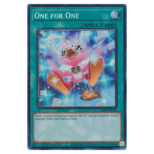 Yu-Gi-Oh! - Quarter Century Bonanza - One for One (Collectors Rare) RA03-EN056a