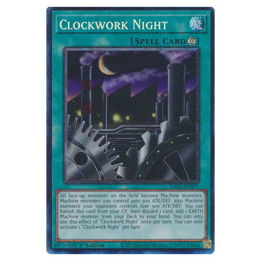 Yu-Gi-Oh! - Quarter Century Bonanza - Clockwork Night (Collectors Rare) RA03-EN071