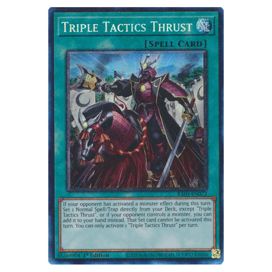 Yu-Gi-Oh! - Quarter Century Bonanza - Triple Tactics Thrust (Collectors Rare) RA03-EN072