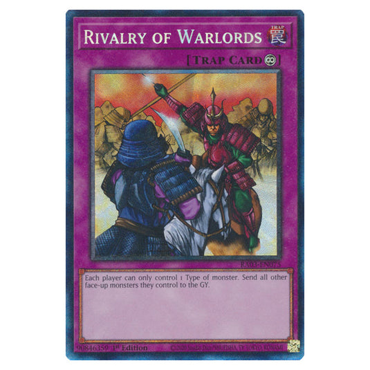 Yu-Gi-Oh! - Quarter Century Bonanza - Rivalry of Warlords (Collectors Rare) RA03-EN075