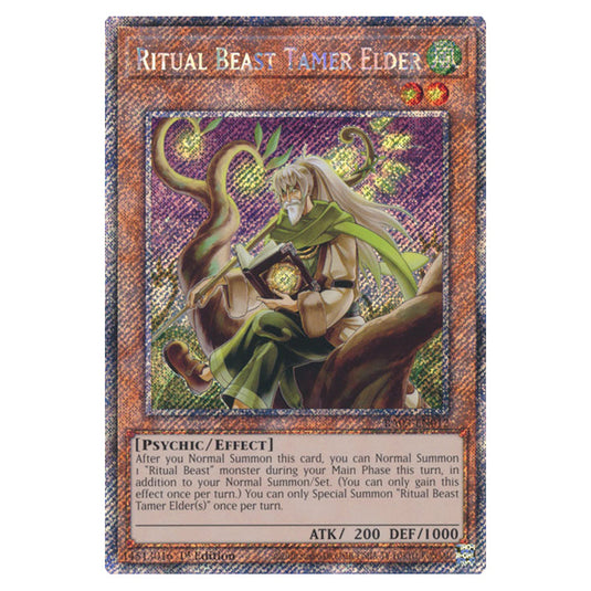 Yu-Gi-Oh! - Quarter Century Bonanza - Ritual Beast Tamer Elder (Platinum Secret Rare) RA03-EN012