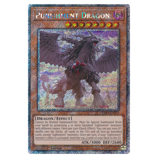 Yu-Gi-Oh! - Quarter Century Bonanza - Punishment Dragon (Platinum Secret Rare) RA03-EN015